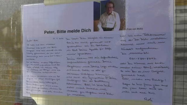 Das Schreiben mit der Aufforderung eines Bekannten sich bei ihm zu melden. Das Schreiben mit der Aufforderung eines Bekannten sich bei ihm zu melden.