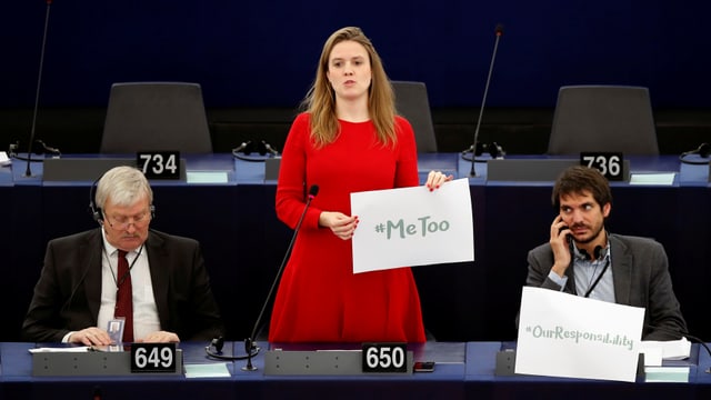 Terry Reintke im Europaparlament Terry Reintke im Europaparlament