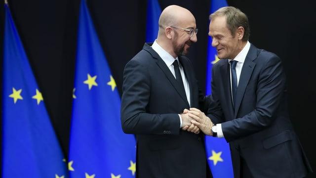 Charles Michel und Donald Tusk. Charles Michel und Donald Tusk.
