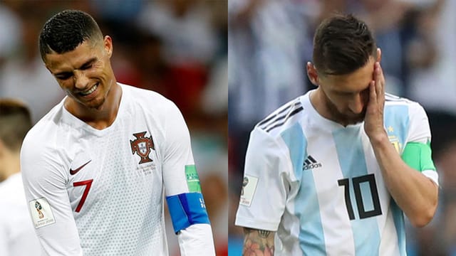 Cristiano Ronaldo (l.) & Lionel Messi Cristiano Ronaldo (l.) & Lionel Messi