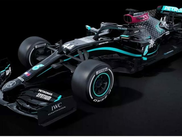 Mercedes' neuer Formel-1-Bolide. Mercedes' neuer Formel-1-Bolide.