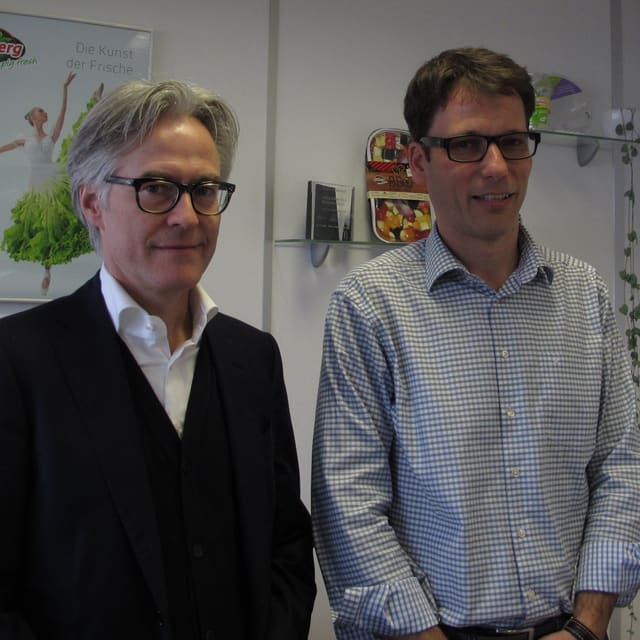 Die Salatköpfe: Der künftige Eisberg-Geschäftsleiter Christian Guggisberg (links), sein Vorgänger Stefan Brägger. Die Salatköpfe: Der künftige Eisberg-Geschäftsleiter Christian Guggisberg (links), sein Vorgänger Stefan Brägger.