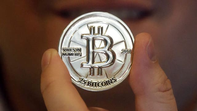 Ein Token von 25 Bitcoin. Ein Token von 25 Bitcoin.