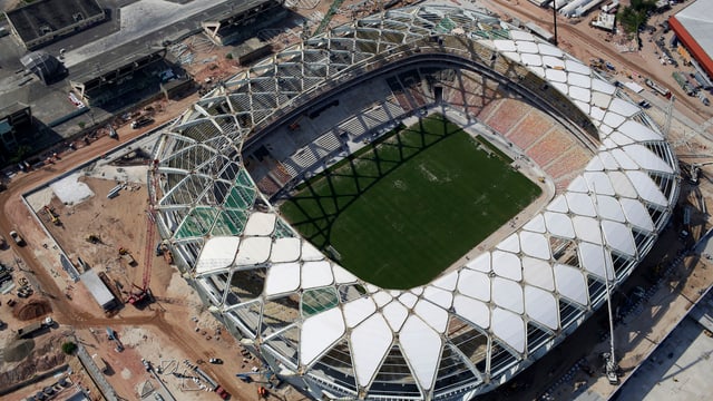 Baustelle des Manaus-WM-Stadions in Brasilien. Baustelle des Manaus-WM-Stadions in Brasilien.