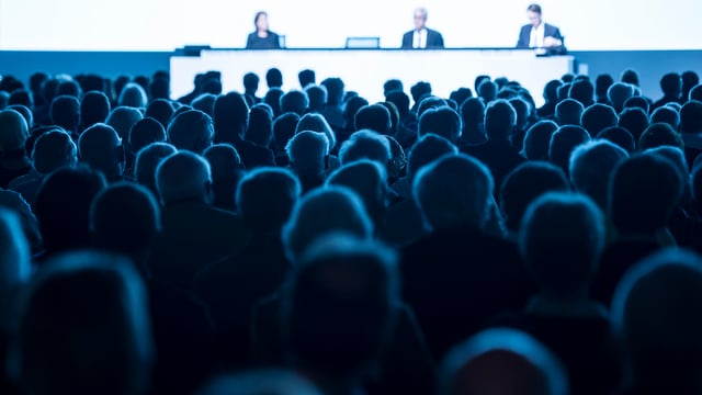 Aktionäre verfolgen die Generalversammlung der ABB: Aktionäre verfolgen die Generalversammlung der ABB: