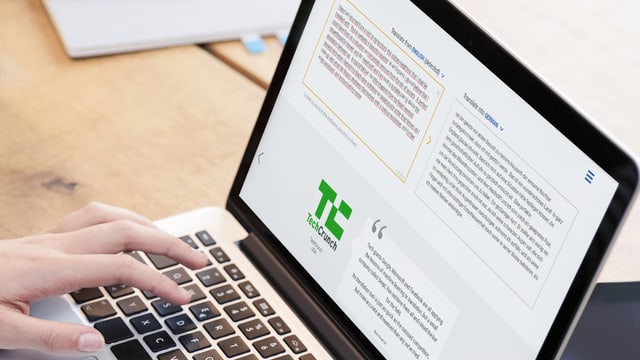 Ein Laptop-Screen auf dem die Seite von DeepL zu sehen ist. Ein Laptop-Screen auf dem die Seite von DeepL zu sehen ist.