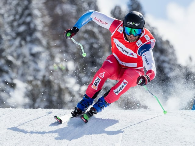 Skicrosser Jonas Lenherr. Skicrosser Jonas Lenherr.