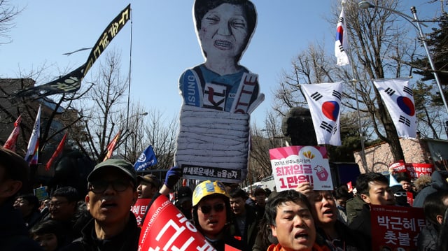 «80 Prozent der Südkoreaner begrüssen das Amtsenthebungsverfahren»