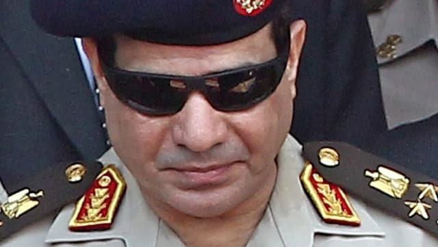 Porträt Militärchef General Abdel Fattah al-Sisi Porträt Militärchef General Abdel Fattah al-Sisi
