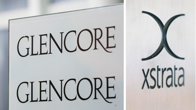 Eine Montage der beiden Firmenlogos von Glencore und Xstrata. Eine Montage der beiden Firmenlogos von Glencore und Xstrata.