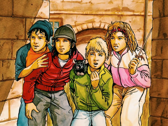 Die Kat-Kids beobachten etwas Die Kat-Kids beobachten etwas