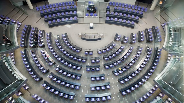Parlamentssaal in Berlin. Parlamentssaal in Berlin.