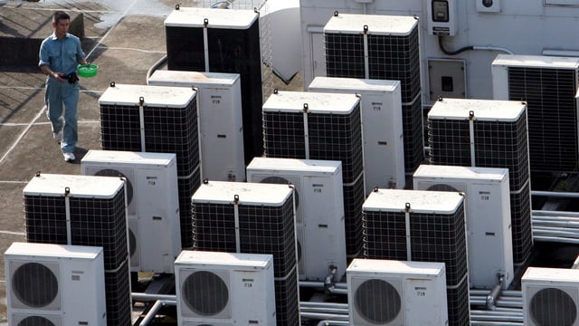 Airconditioner – frisch aus der Fabrik Airconditioner – frisch aus der Fabrik