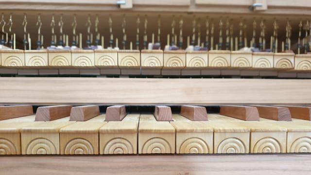 Tasten von einer Orgel Tasten von einer Orgel