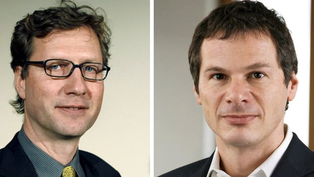 Mathias Müller von Blumencron (links) und Georg Mascolo. Mathias Müller von Blumencron (links) und Georg Mascolo.