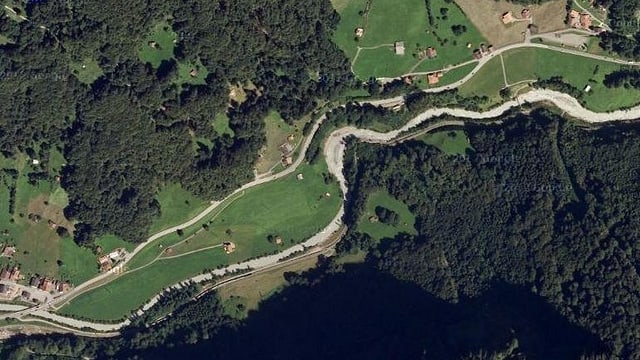 Karte des Buechiwald. Karte des Buechiwald.