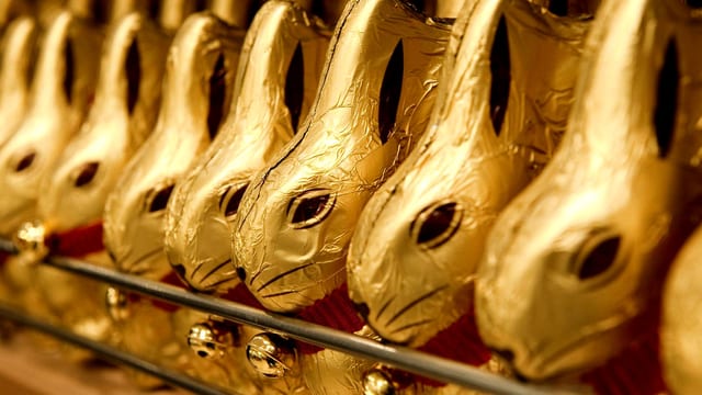 Schokohasen von Lindt & Sprüngli. Schokohasen von Lindt & Sprüngli.