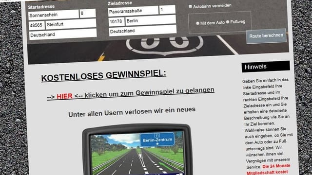 Routenplaner-Abzocker drohen mit Wohnungsräumung