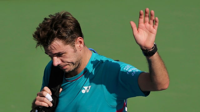 Ein frustrierter Stan Wawrinka. Ein frustrierter Stan Wawrinka.