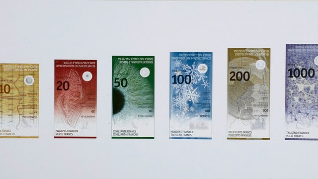 Banknotenserie der Grafikerin Manuela Pfrunder