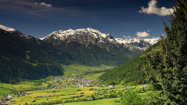 Blick auf das Münstertal. Blick auf das Münstertal.