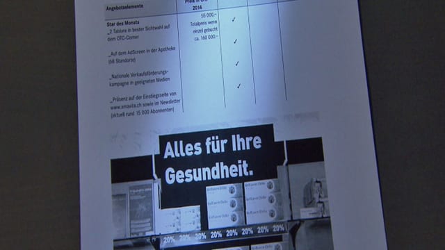 Dokument mit dem Slogan «Alles für Ihre Gesundheit». Dokument mit dem Slogan «Alles für Ihre Gesundheit».