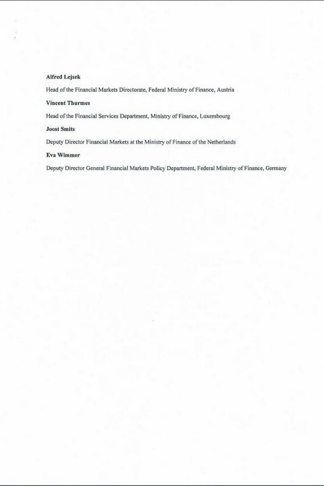 Brief der Unterstützer. Brief der Unterstützer.