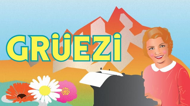 Historisches Plakat der Operette Grüezi Historisches Plakat der Operette Grüezi