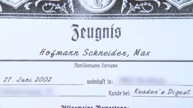 Zeugnis Zeugnis