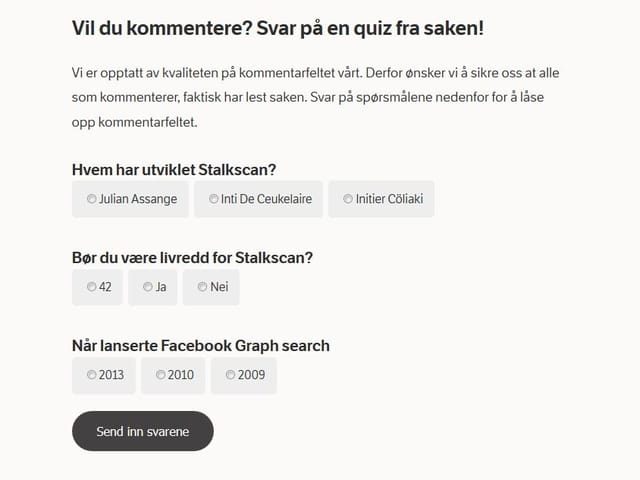 Das Quiz des NRKbeta Das Quiz des NRKbeta