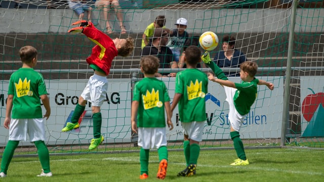 Kinder spielen Fussball Kinder spielen Fussball
