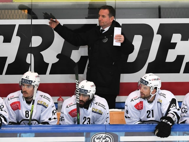 Lugano-Spieler auf der Bank, Pelletier Lugano-Spieler auf der Bank, Pelletier