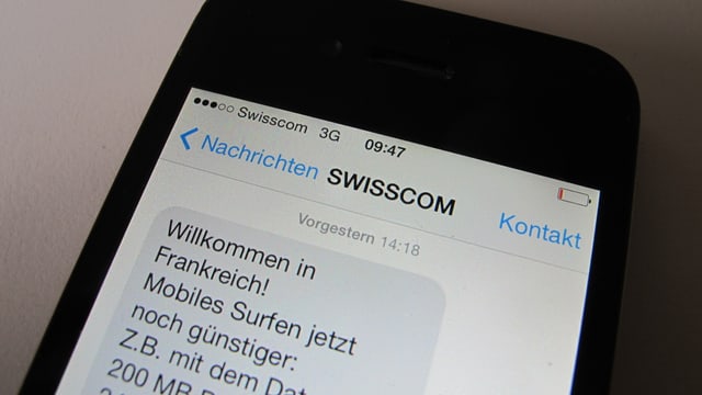 Bild von einer Handy-SMS-Nachricht. Bild von einer Handy-SMS-Nachricht.