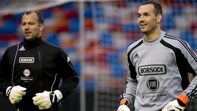 Kiraly und Fülöp zusammen im Dress der ungarischen Nationalmannschaft. Kiraly und Fülöp zusammen im Dress der ungarischen Nationalmannschaft.