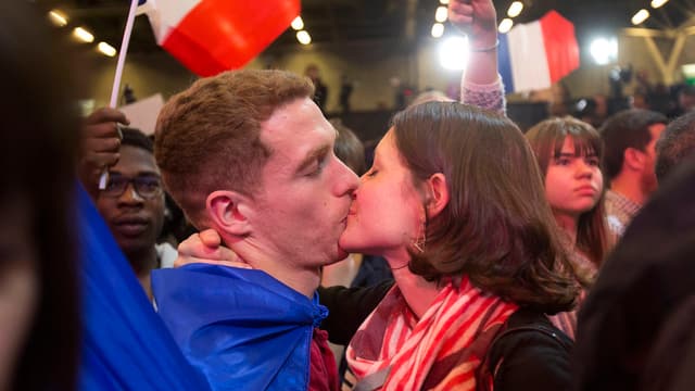 Wahlparty der Macron-Anhänger