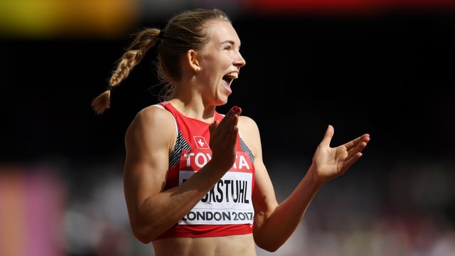 Géraldine Ruckstuhl an der WM in London 2017. Géraldine Ruckstuhl an der WM in London 2017.