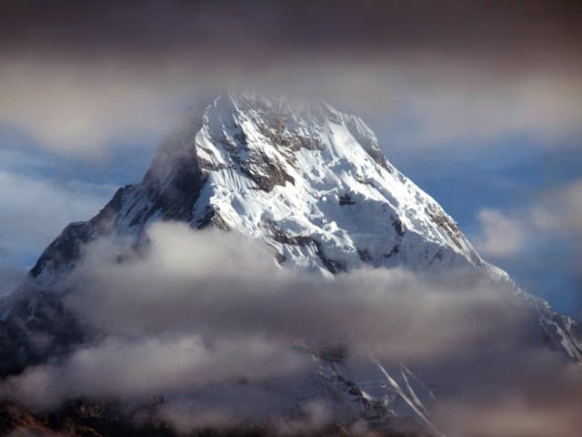 Die Annapurna im Himalaja-Gebirge. Die Annapurna im Himalaja-Gebirge.