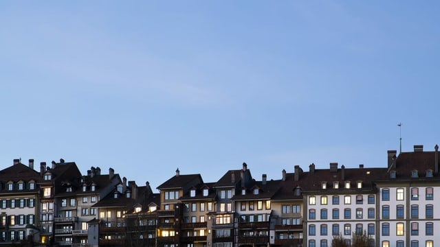 Häuser in der Berner Altstadt. Häuser in der Berner Altstadt.