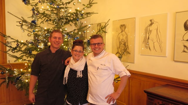Kevin Bracher, Nadia Schenk und Marco Lau, Geschäftsleitertrio Gasthof Löwen Heimiswil. Kevin Bracher, Nadia Schenk und Marco Lau, Geschäftsleitertrio Gasthof Löwen Heimiswil.