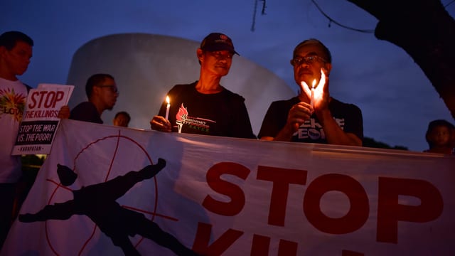 Protest gegen den Drogenkrieg in Quezon City: Protest gegen den Drogenkrieg in Quezon City: