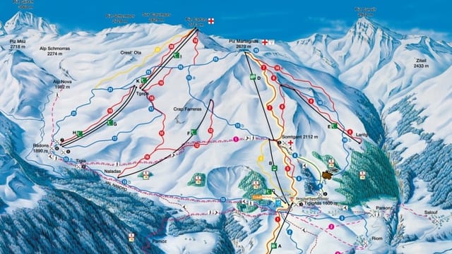 Il territori da Radons (da la vart sanestra sin questa carta) duess vegnir ennavà ils proxims onns. Il territori da Radons (da la vart sanestra sin questa carta) duess vegnir ennavà ils proxims onns.