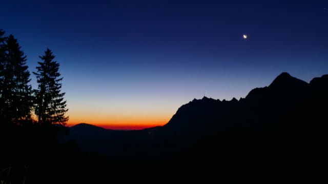Morgendämmerung am Risipass Morgendämmerung am Risipass