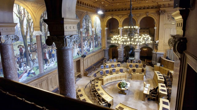 Blick in den Ständeratssaal Blick in den Ständeratssaal