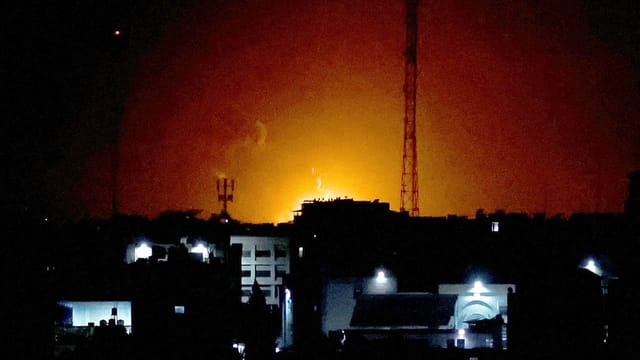 Israels Luftwaffe greift Ziele im Gazastreifen an