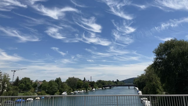 Schleierwolken über Nidau. Schleierwolken über Nidau.