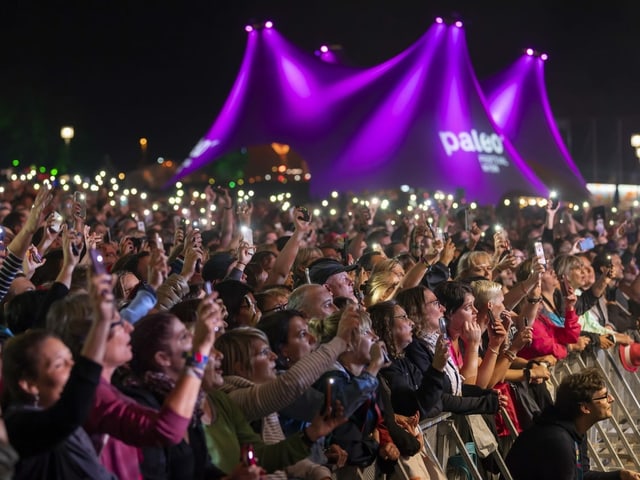 Festivalbesucher am Paleo Festival in Nyon, 2019