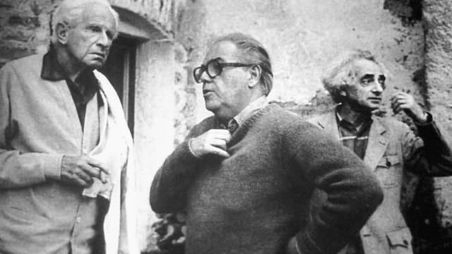 Herbert Marcuse, Max Frisch und Theo Pinkus im Jahre 1976. Herbert Marcuse, Max Frisch und Theo Pinkus im Jahre 1976.