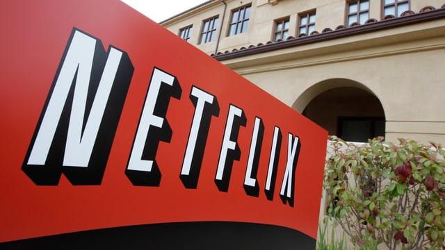 Das Firmenlogo von Netflix. Das Firmenlogo von Netflix.