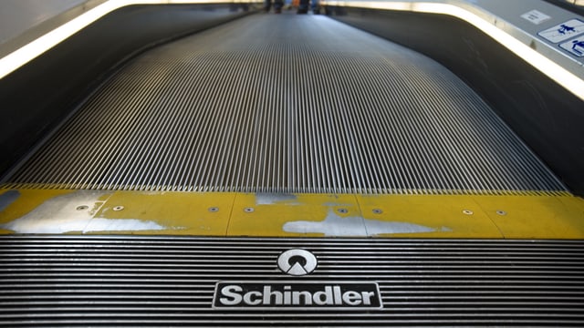 Eine Schindler-Rolltreppe. Eine Schindler-Rolltreppe.