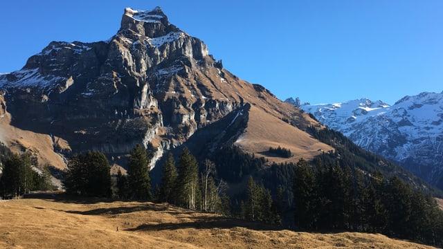 Am 1. Januar waren die Berghänge rund um Engelberg noch grün. Am 1. Januar waren die Berghänge rund um Engelberg noch grün.